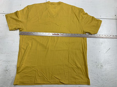 American Apparel Sustainable Collection USA MADE Vneck Tee 100% cotton Yellow XL