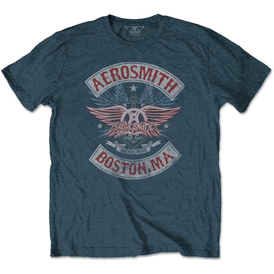Aerosmith - Boston Pride - Denim Blue T-shirt gallery
