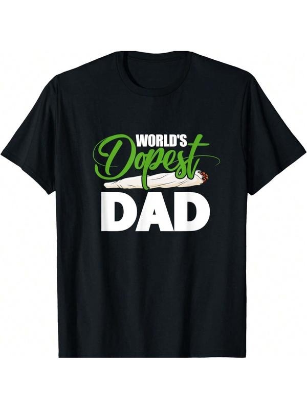 100% Cotton World's Dopest Dad Funny Fathers Day T-Shirt gallery