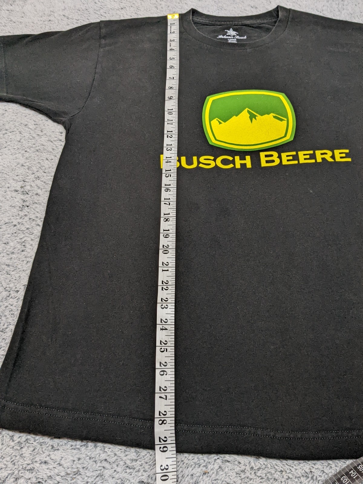Busch Beere John Deere Parody T-Shirt Size Large Anheuser-Busch Beer Graphic USA gallery