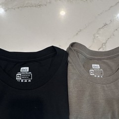 The Lift Box Men’s 2-Pack XL Regular Samurai Graphic Tee Black/Gray
