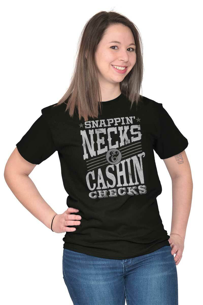 Snappin Necks and Cashin Checks Movie Quote Mens Casual Crewneck T Shirts Tees gallery