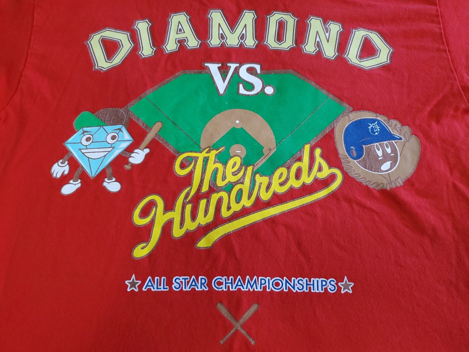 Diamond Supply Co vs. The Hundreds ALL-STAR Championship Baseball Tshirt SZ M gallery