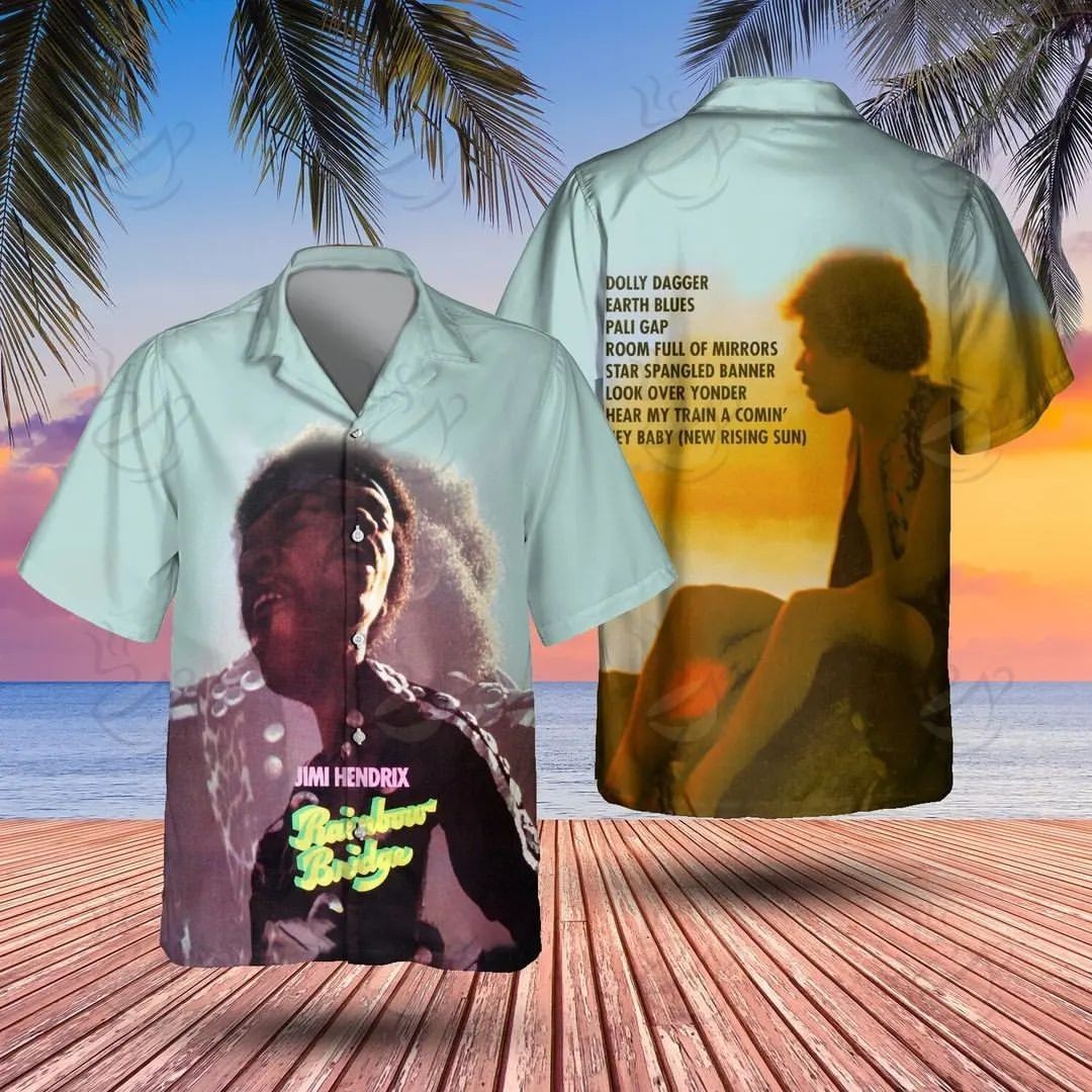 Jimi Hendrix Rainbow Bridge Hawaiian Shirt SUMMER SHIRT S to 6XL gallery