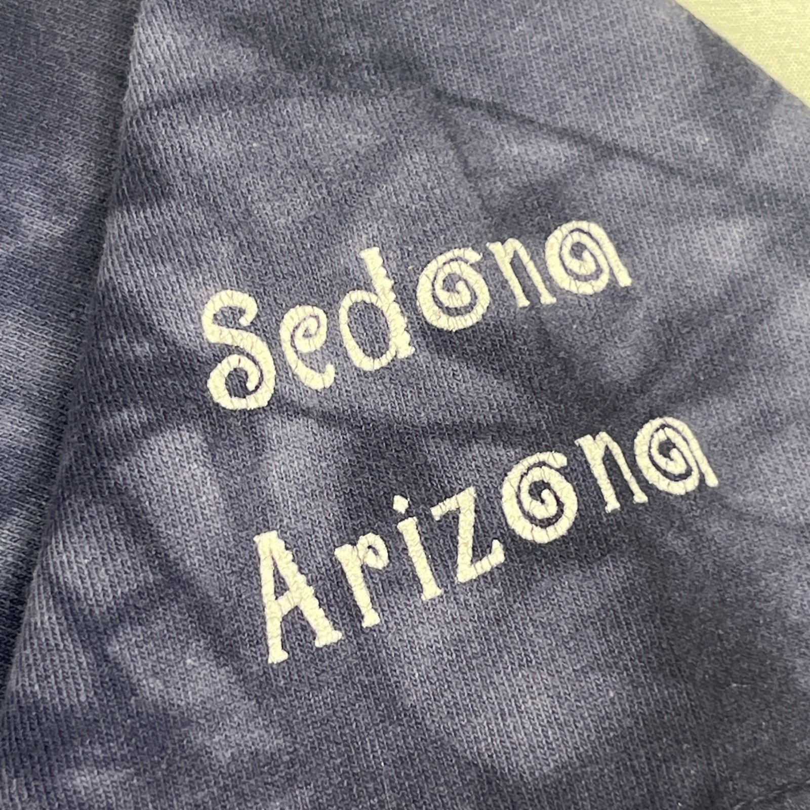 The Mountain Sedona Arizona T Shirt Size XL Horse Graphic Blue Tie Dye Cotton gallery