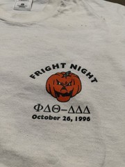 Vintage 1996 “Fright Night” PHI Delt Frat T Shirt XL – Halloween Punk Horror