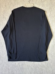 EDDIE BAUER Men’s Black Medium Soft Lightweight Long Sleeve Crewneck T-Shirt