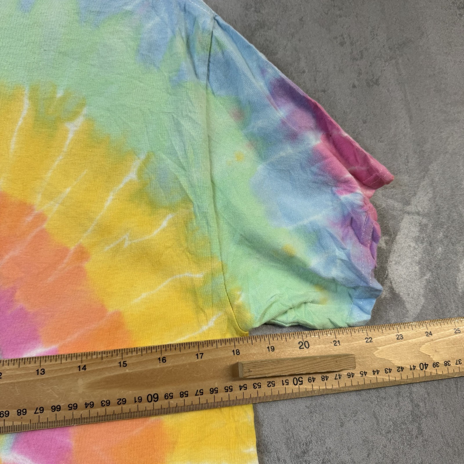 Tie Dye T Shirt Mens M MultiColour Alpha Chi Varsity Summer Festival Rave gallery