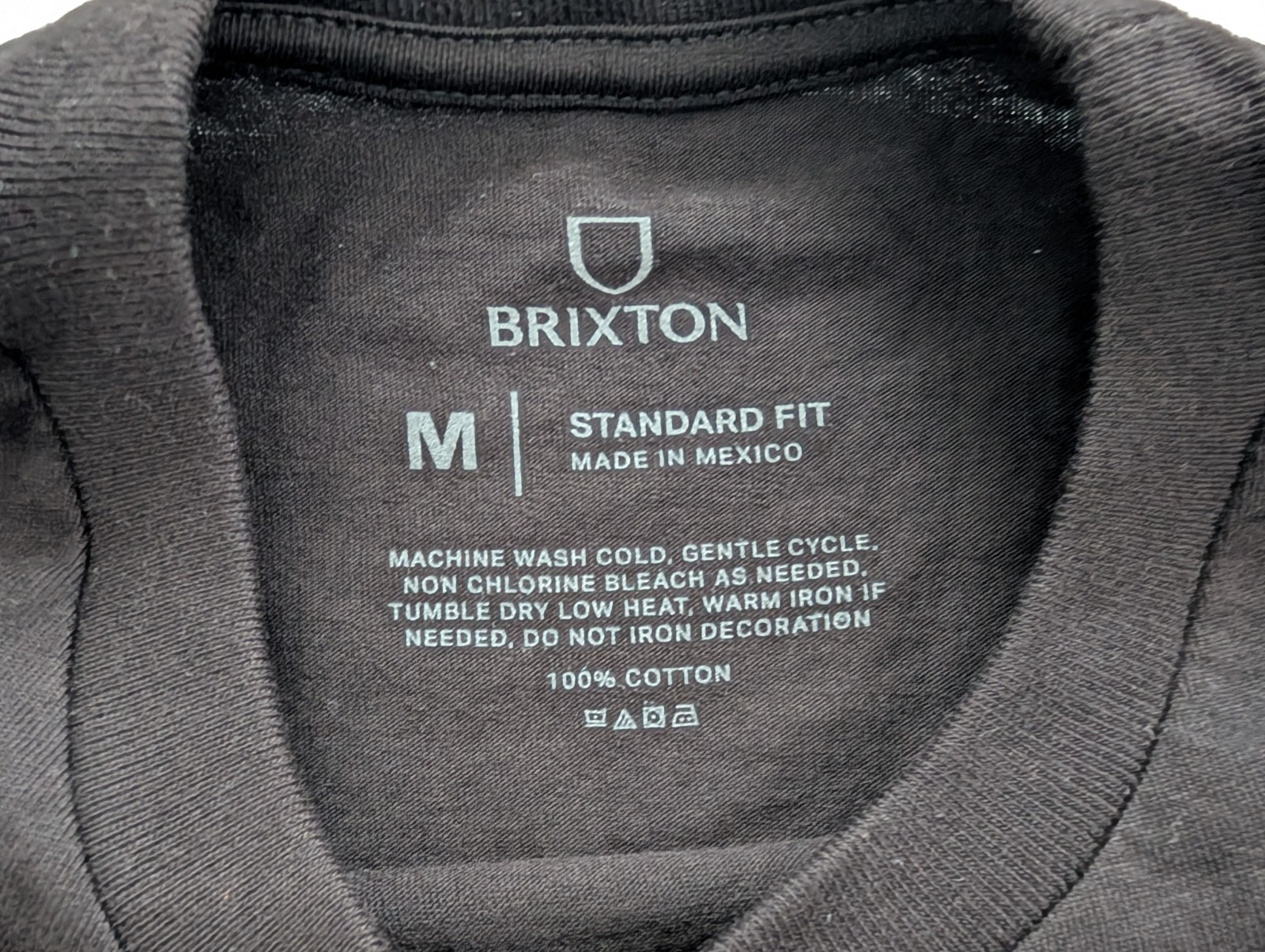 Brixton MFG Company Graphic T Shirt Black Standard Fit Cotton Tee gallery