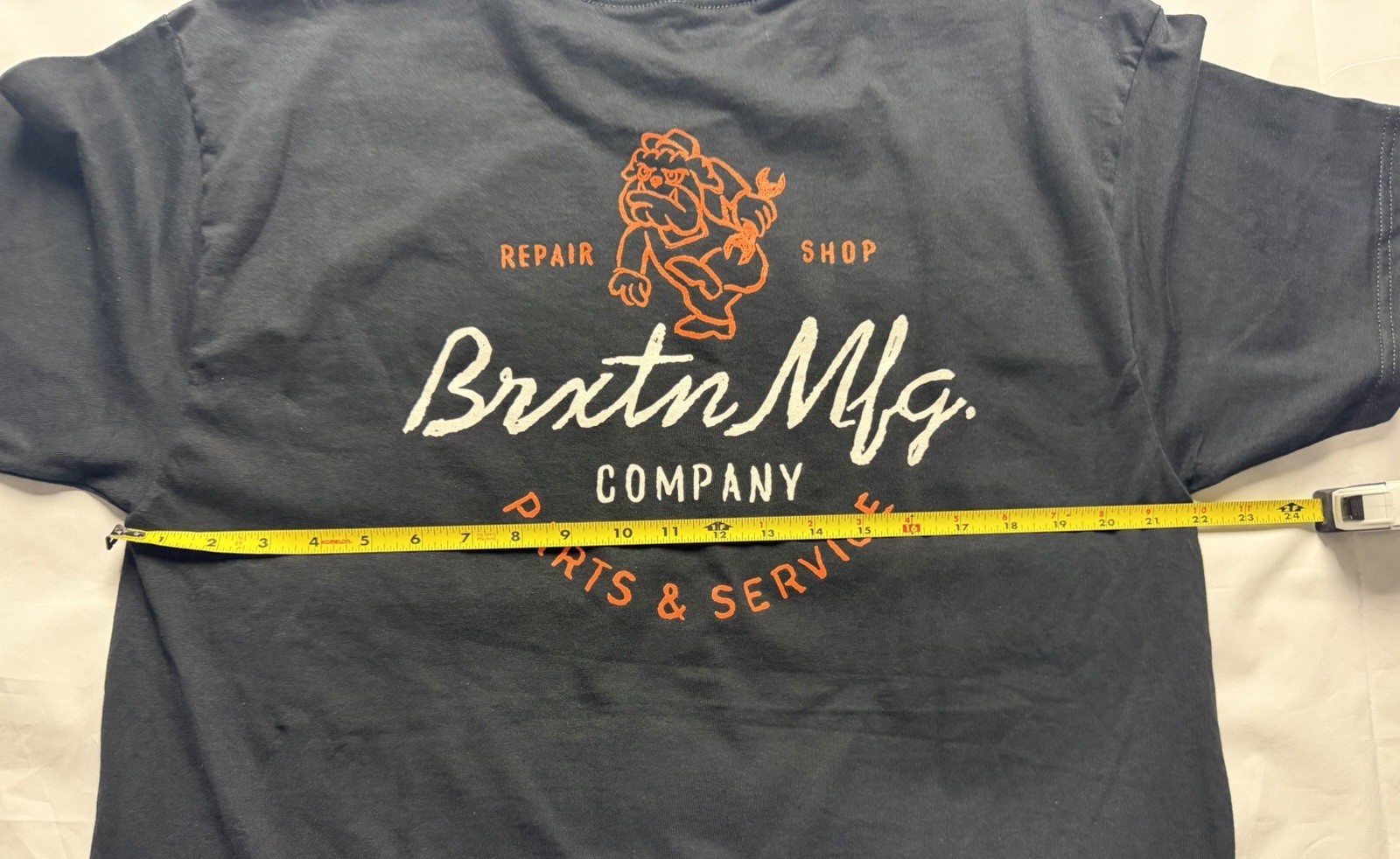 Brixton Mfg Parts and Service Standard Fit Mens SS T Shirt Sz L Bulldog B070 gallery