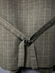 Gray Plaid Suit Vest Waistcoat Adjustable Back 19×27 Unbranded
