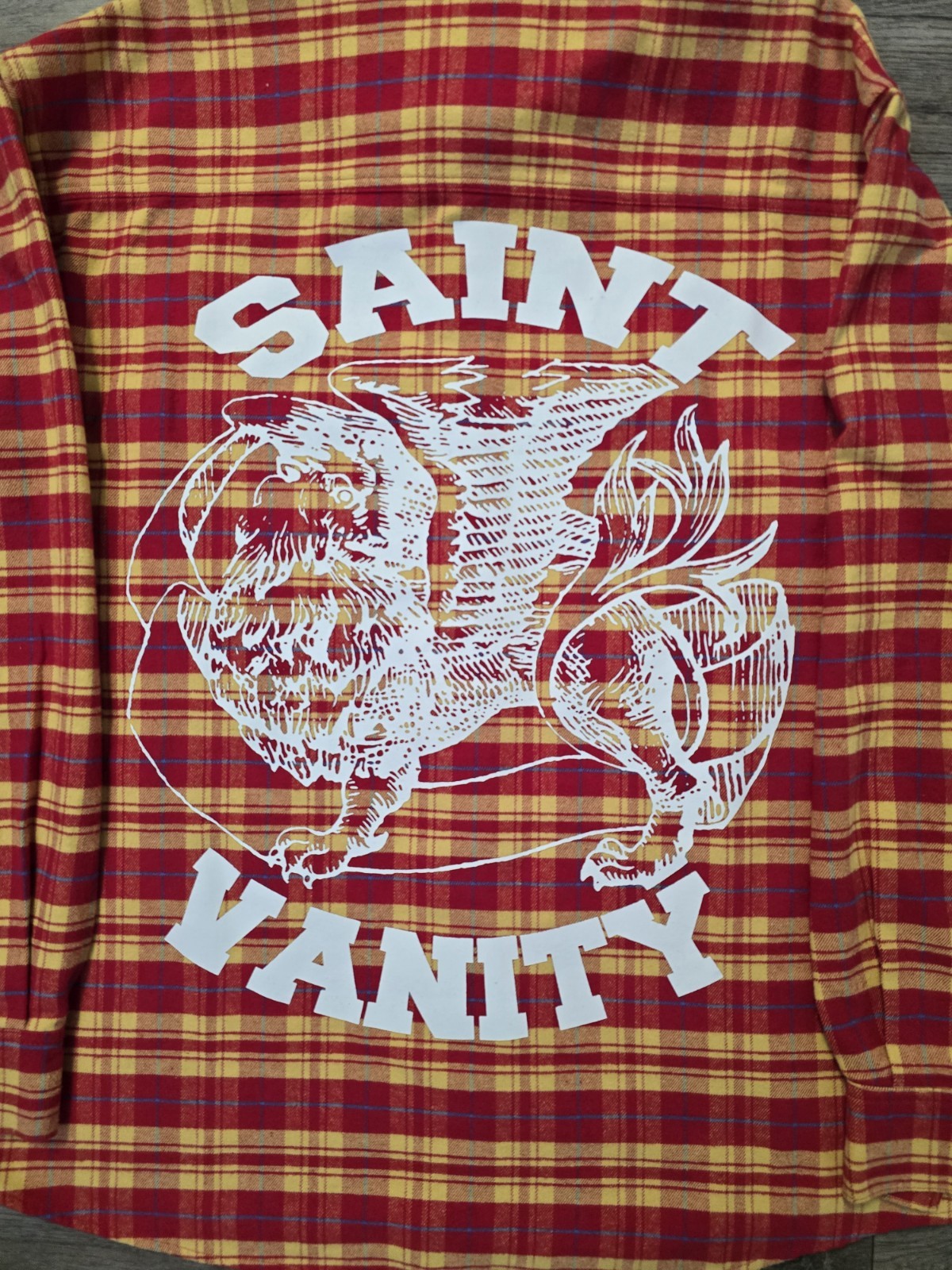 Saint Vanity Flannel Red/Yellow gallery