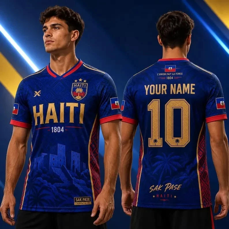 Haiti Soccer Jersey Shirt, Haitian Soccer Jersey Supporter T-Shirt gallery