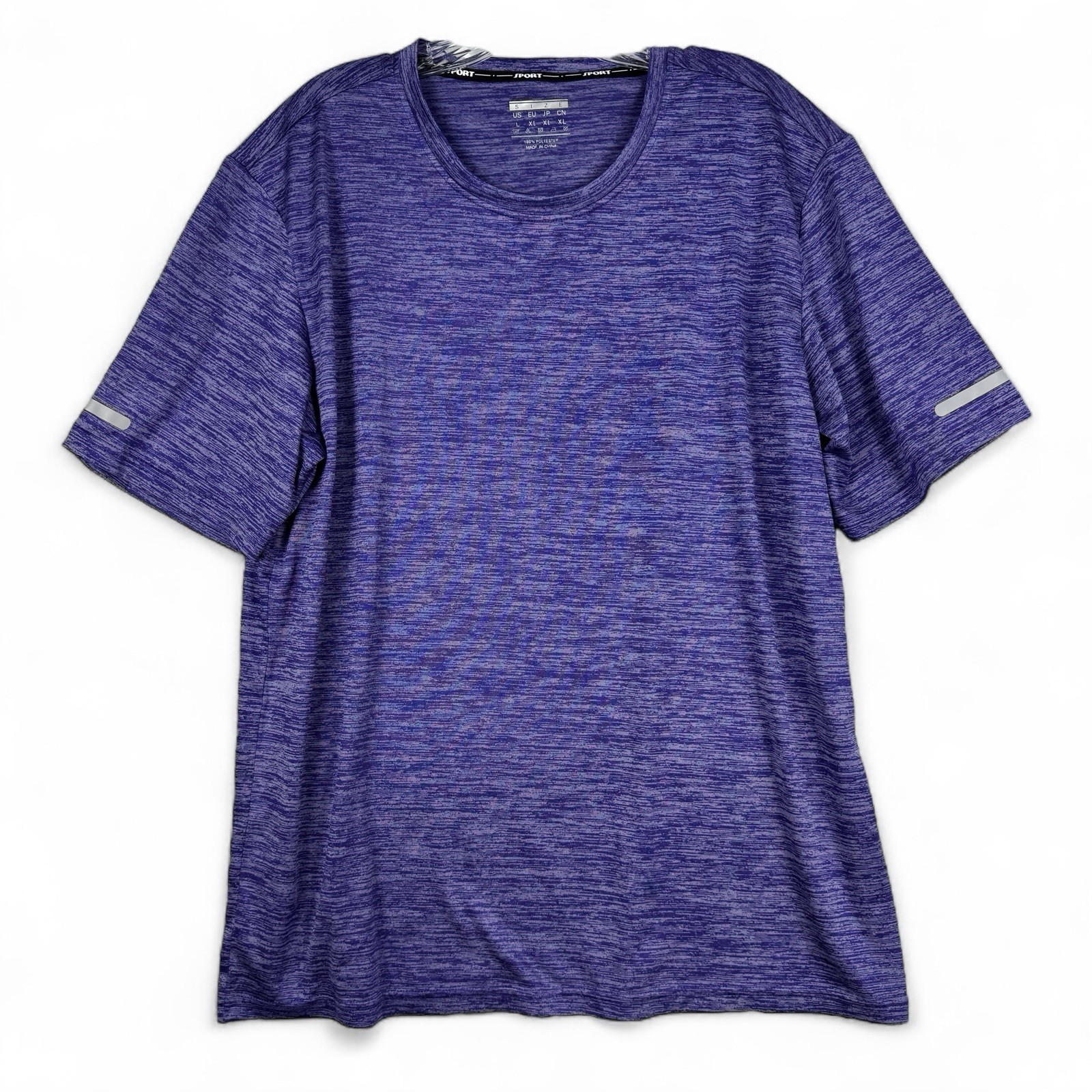 Mens Size L Large Workout Shirt Short Sleeve Quick Dry Shirt Running Reflective gallery