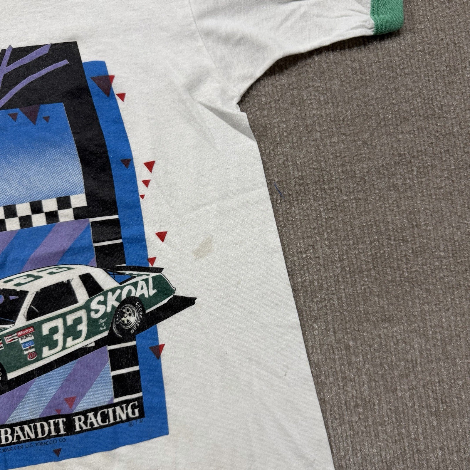 Vintage Harry Gang Skoal Bandit T Shirt Mens S 80s NASCAR Racing USA gallery