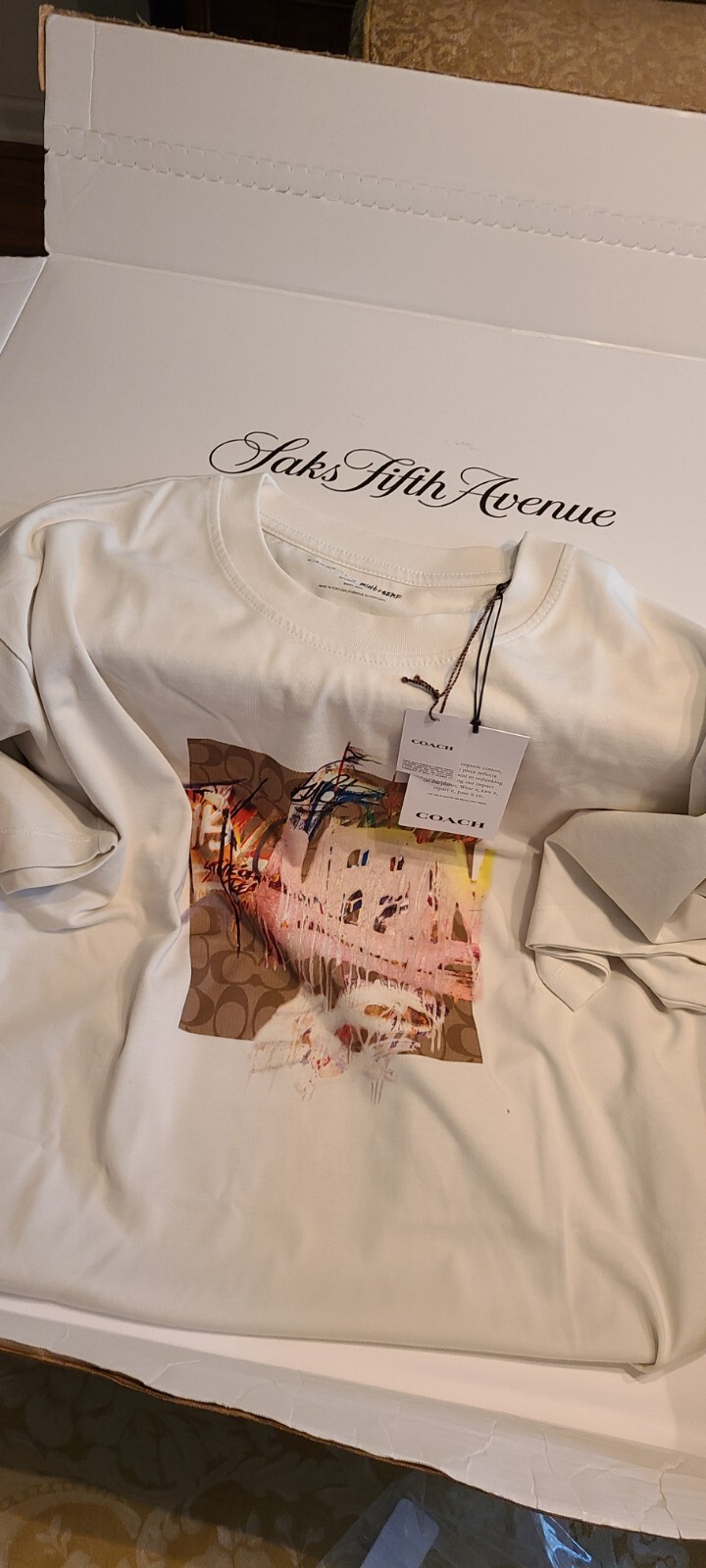 New Coach Men T-shirt Multicolor 2XL Limited Edition See MEASUREMENT. Big Tall