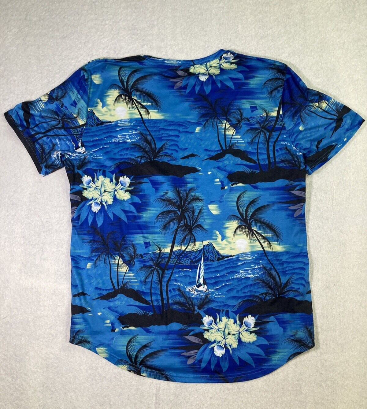 Coofandy Hawaiian Style Print outdoor beach surf tropical T shirt sz XL gallery