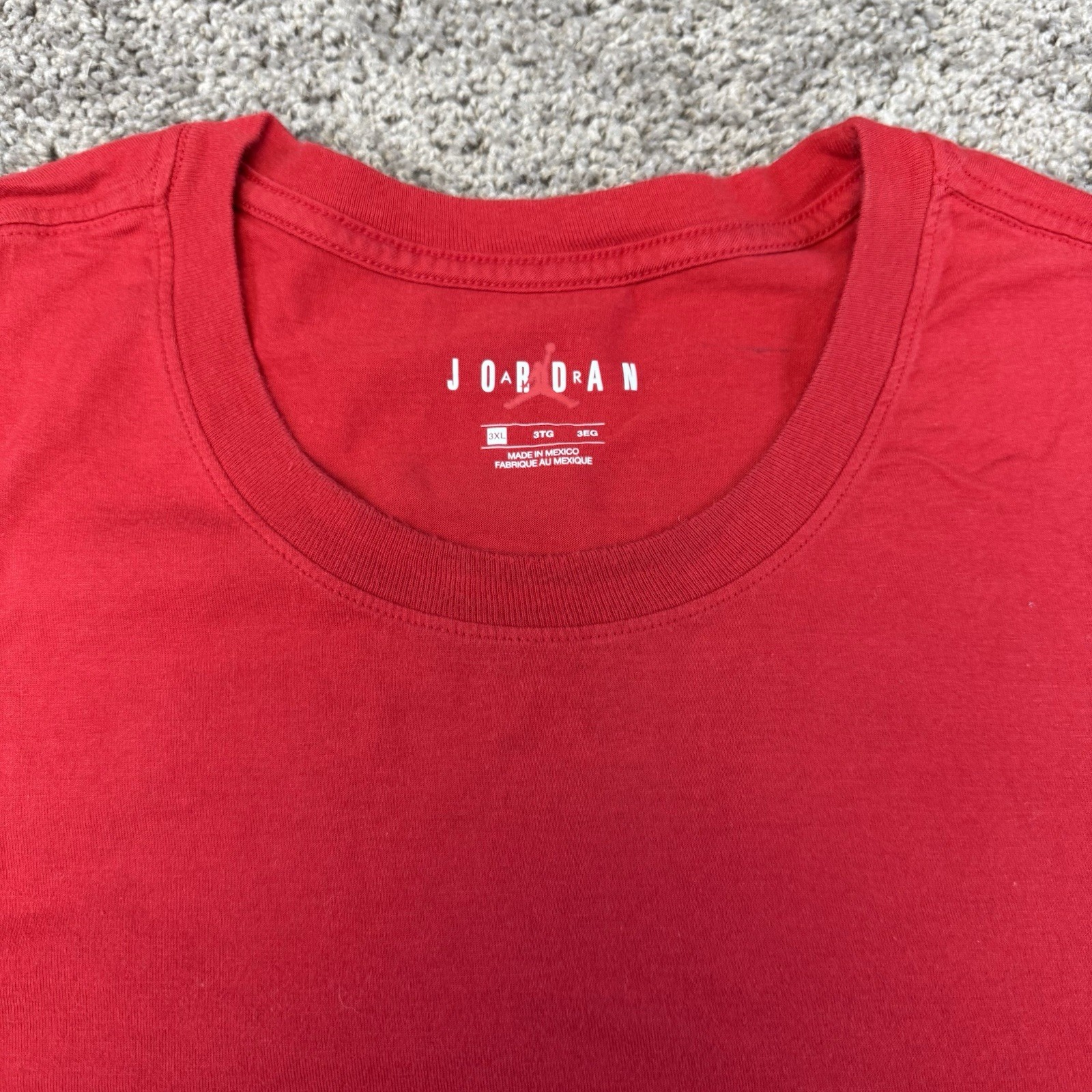 Air Jordan T-Shirt Men's 3XL Red Lightweight Tagless Outdoor Sports Basketball gallery