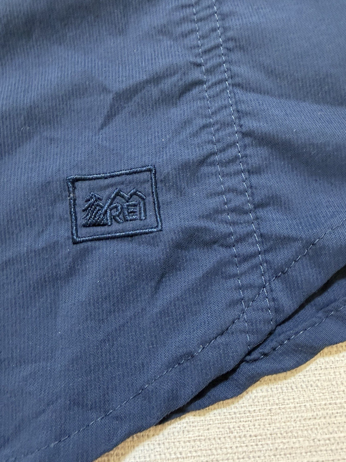 REI Sahara Shirt Men’s Large Blue Stretch Button Up Quick Drying Hiking Nylon gallery