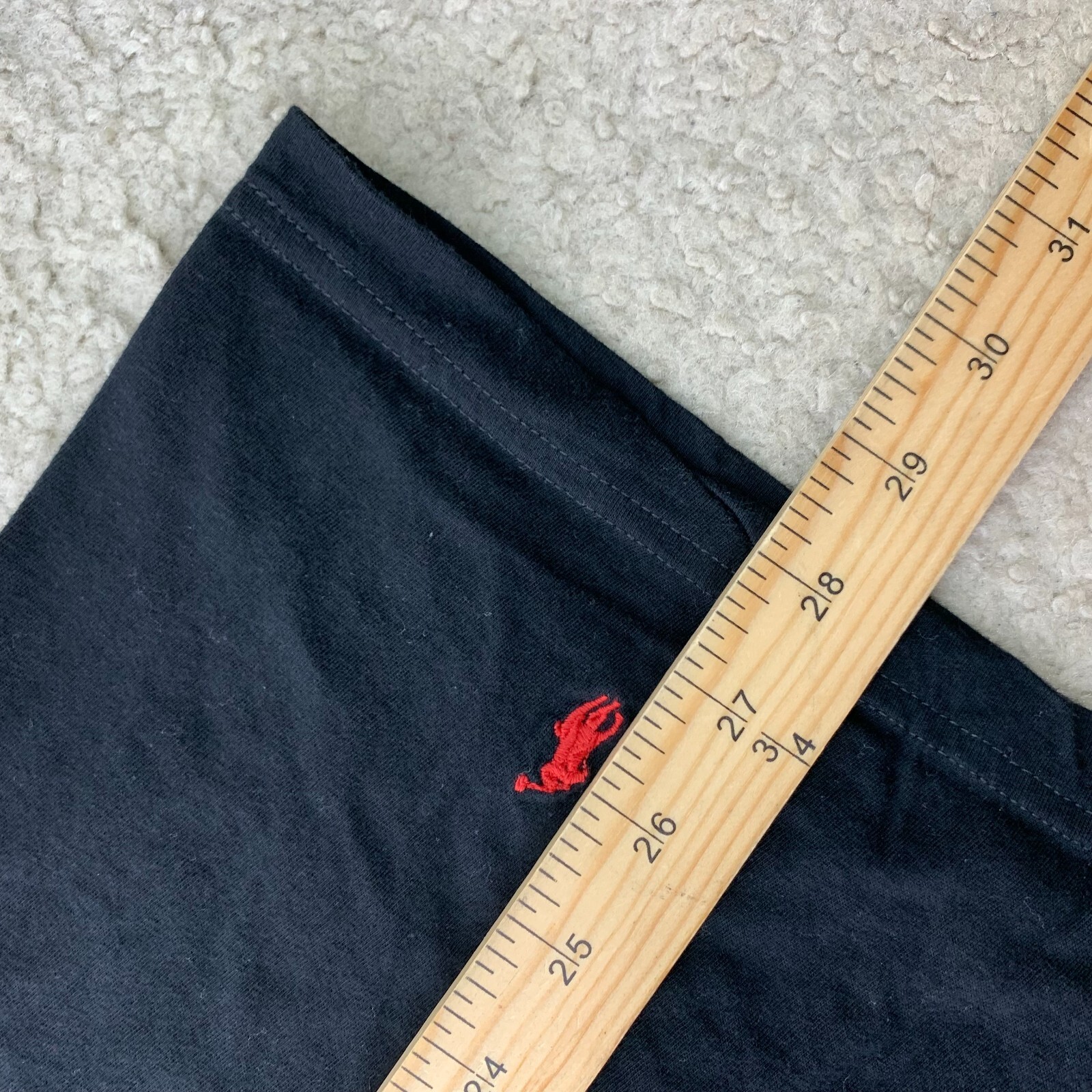 Polo Ralph Lauren Men T-shirt 1XL Crew Neck Black Short Sleeve Pullover 12-23 gallery