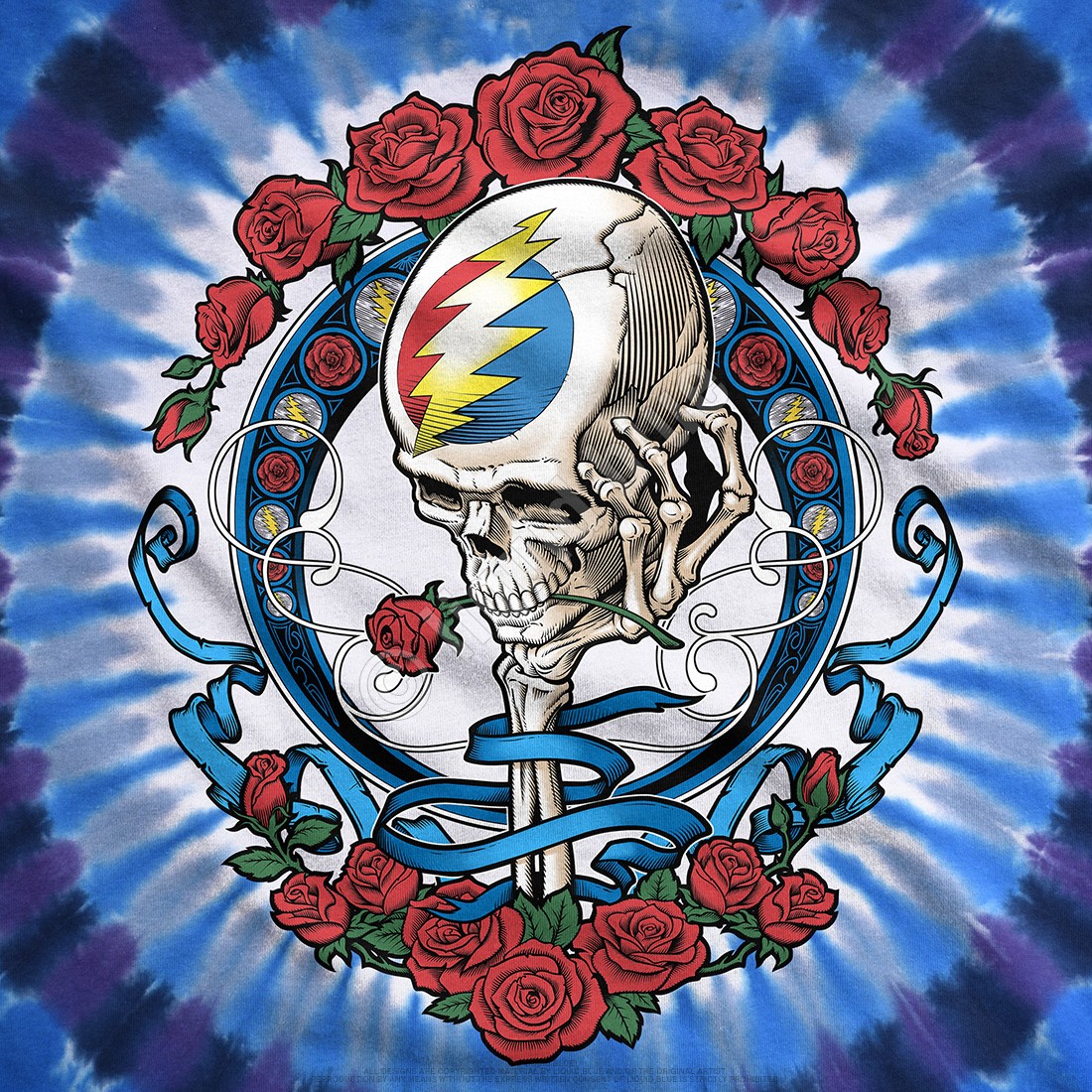 Grateful Dead Vintage Bertha Tie-Dye T-Shirt Liquid Blue gallery