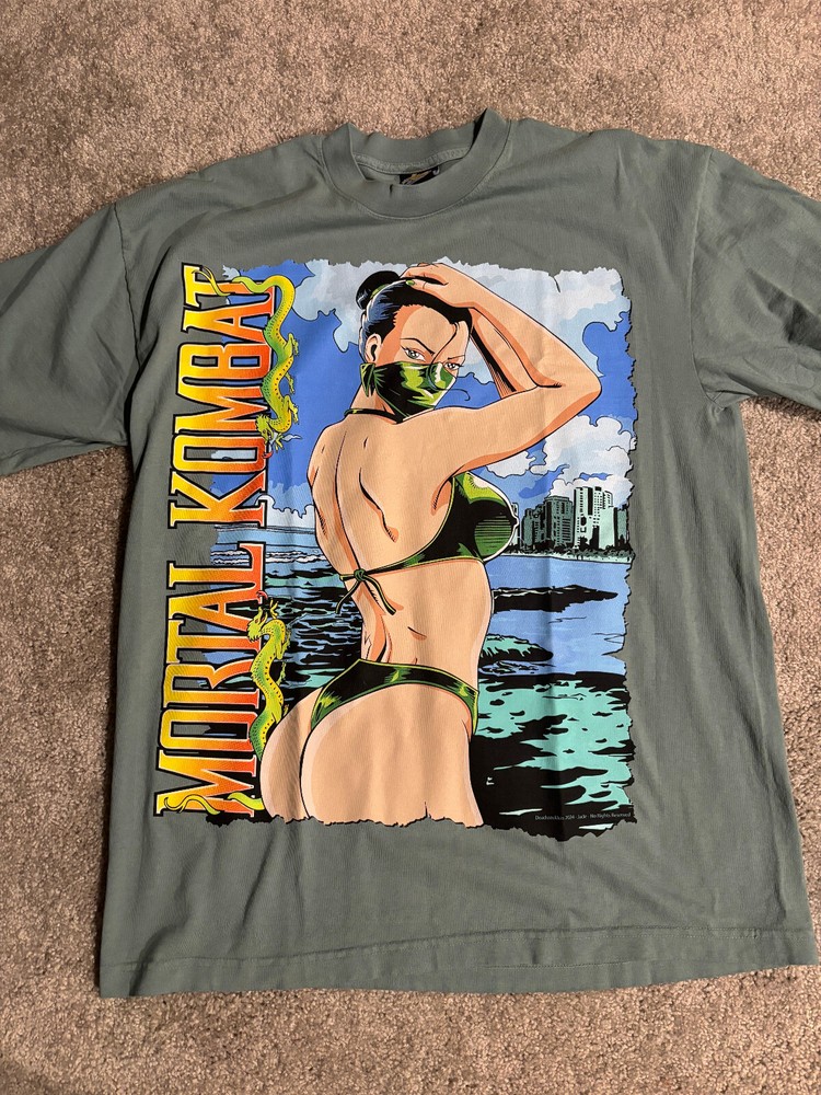 Mortal Kombat Jade Shirt Size Large Deadstockluis Retro Inspired