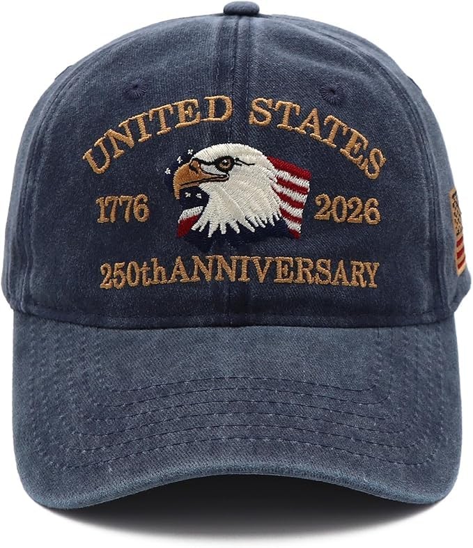 250 Anniversary USA Hat 17762026 Eagle Embroidery Liberty Patriotic Baseball …