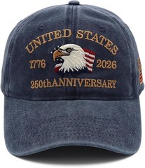 250 Anniversary USA Hat 17762026 Eagle Embroidery Liberty Patriotic Baseball …