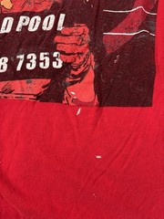 Marvel Tee Shirts. 2 Size M. 3 Size L All with Stain On Them See Photos
