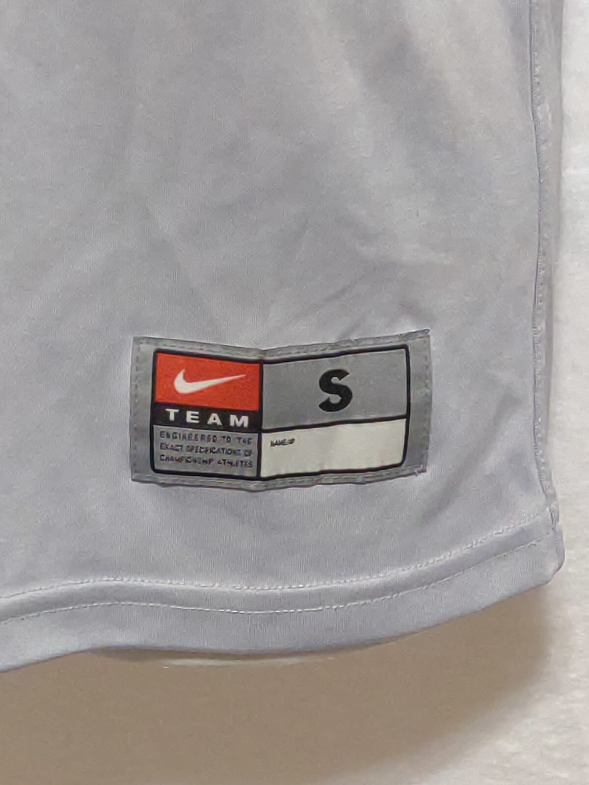 Baseball Jersey Shirt Size Small Nike On Deck 16 Gray with Orange Font Nike Logo gallery