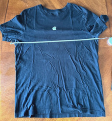 Authentic Apple MAC Computer LOGO Employee T Shirt Advisor Lot Black Gray Crew