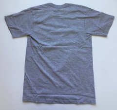 VANS Happy Mushrooms Tee VN0A7PLL Athletic Heather Gray Small
