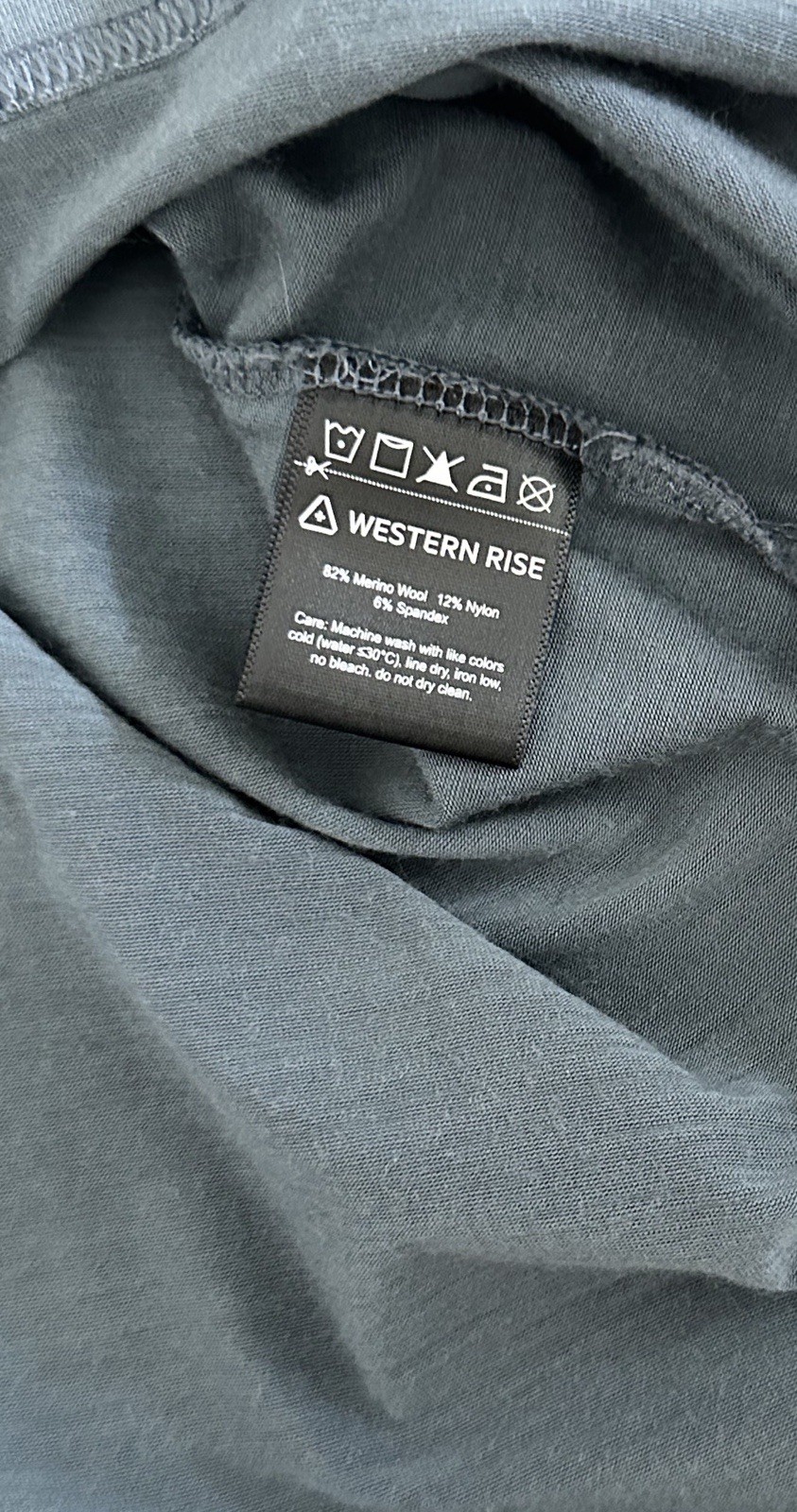 Western Rise Merino Wool Short Sleeve T-Shirt Gray Mens Size XL gallery