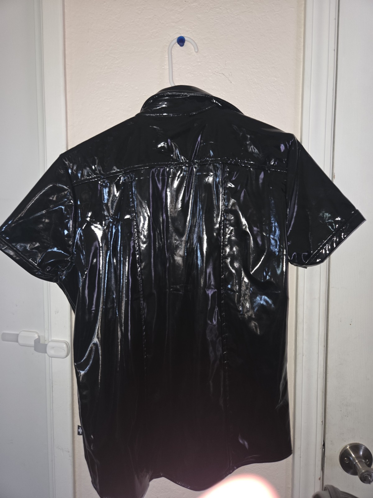Andrew Christian PVC Patent Shirt Medium Black gallery