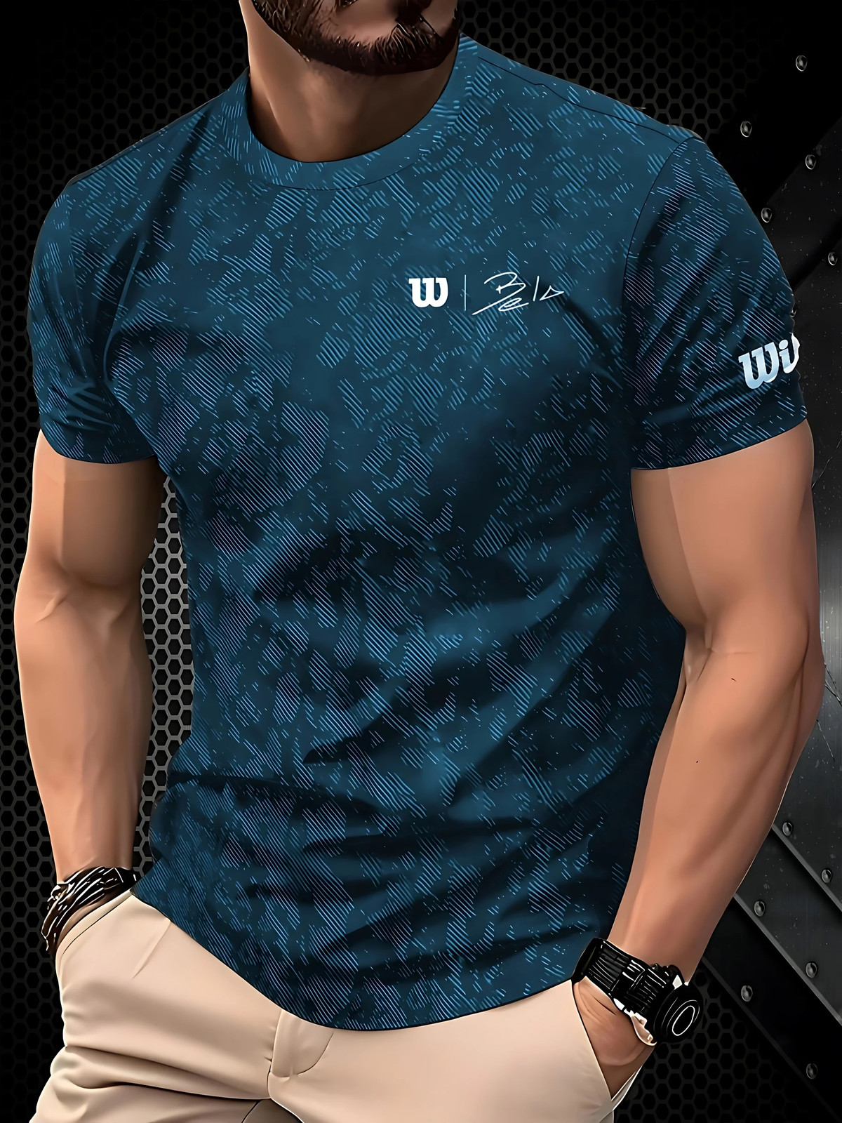 New men's T-shirt for Summer 2026 quick-drying tennis breathable sportswear gallery