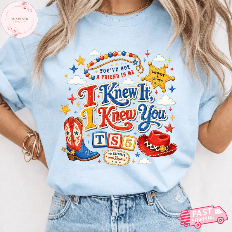 I Knew It I Knew You Shirt Retro Western Graphic Tee TS Inspired Friendship gallery