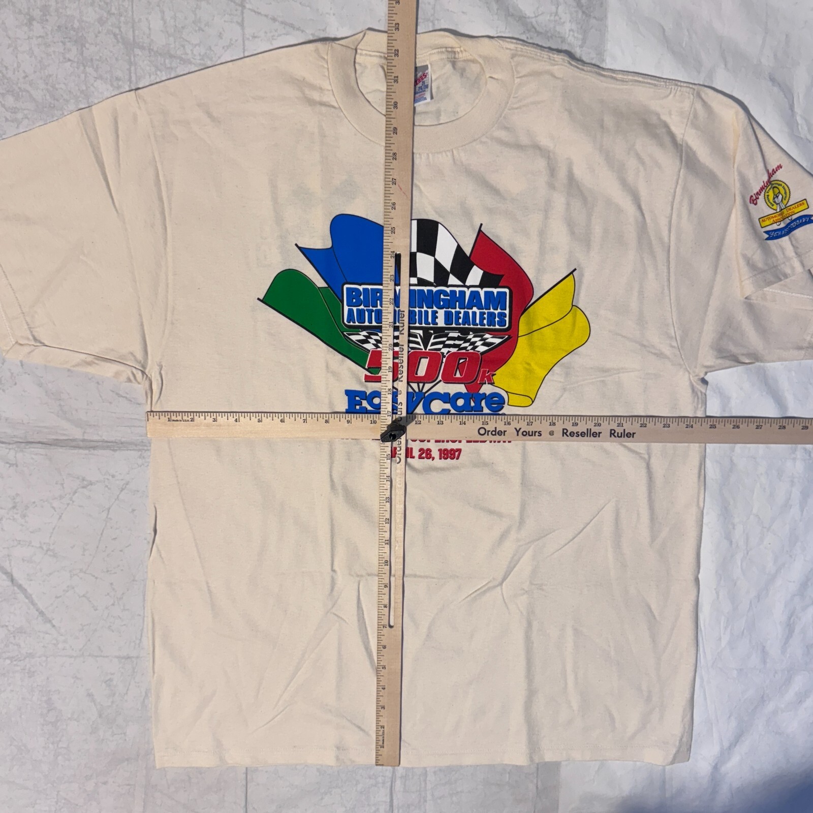 Vintage 1997 Birmingham Automobile Dealers Racing Easy Care Tshirt - 2XL gallery