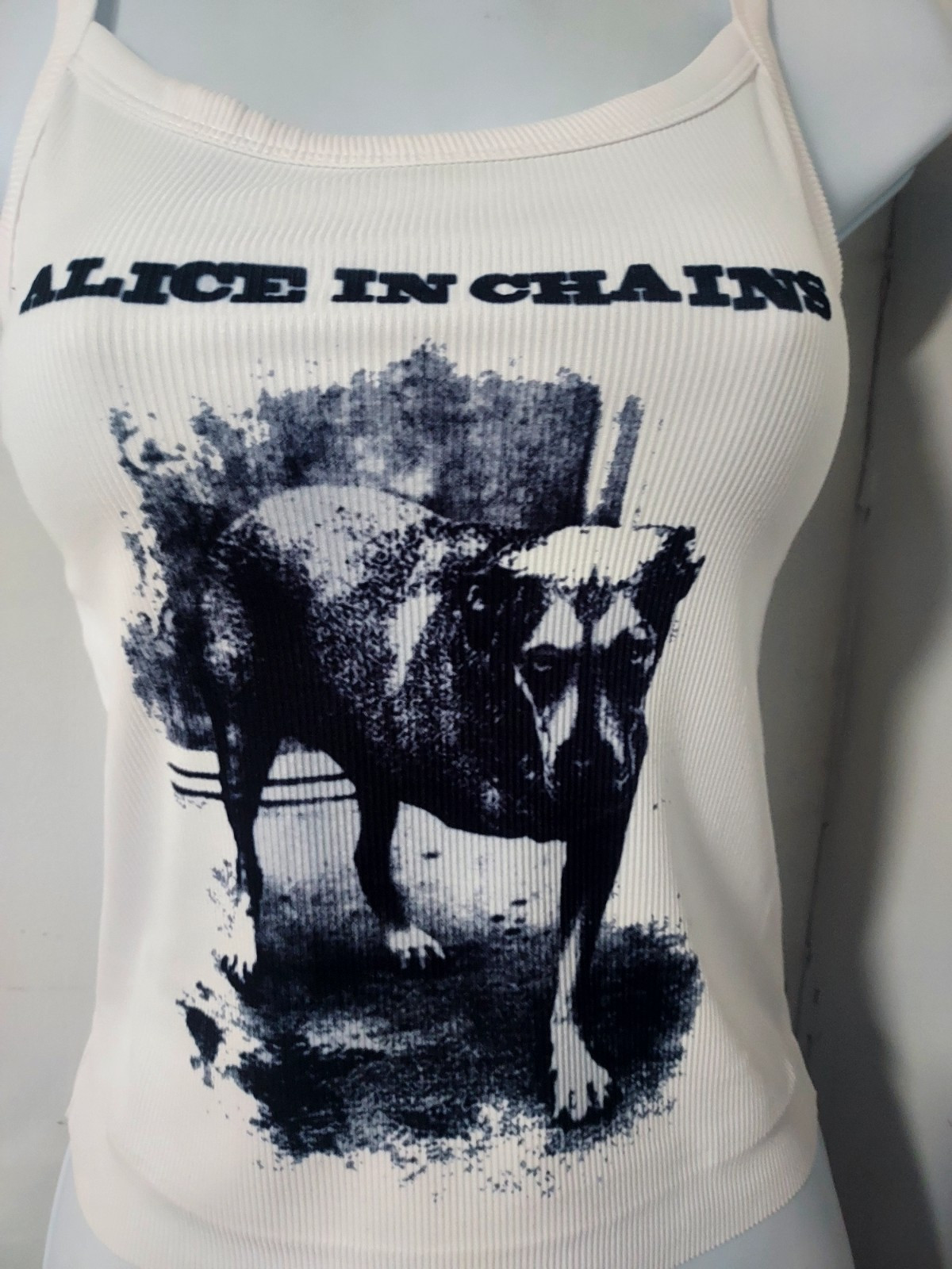 Alice in Chains Tripod tank top 3 Legged Dog Hand Cropped ribbed shirt Aic gallery