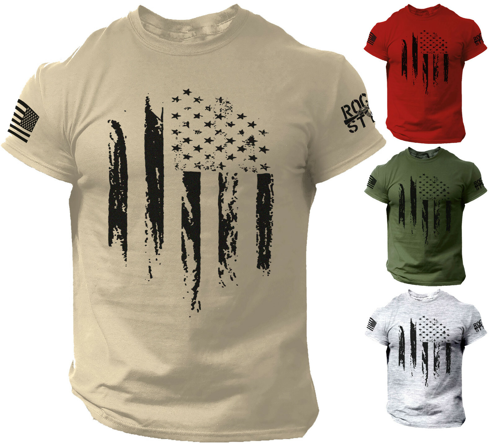 USA Distressed Flag T Shirt American Patriotic Tee gallery