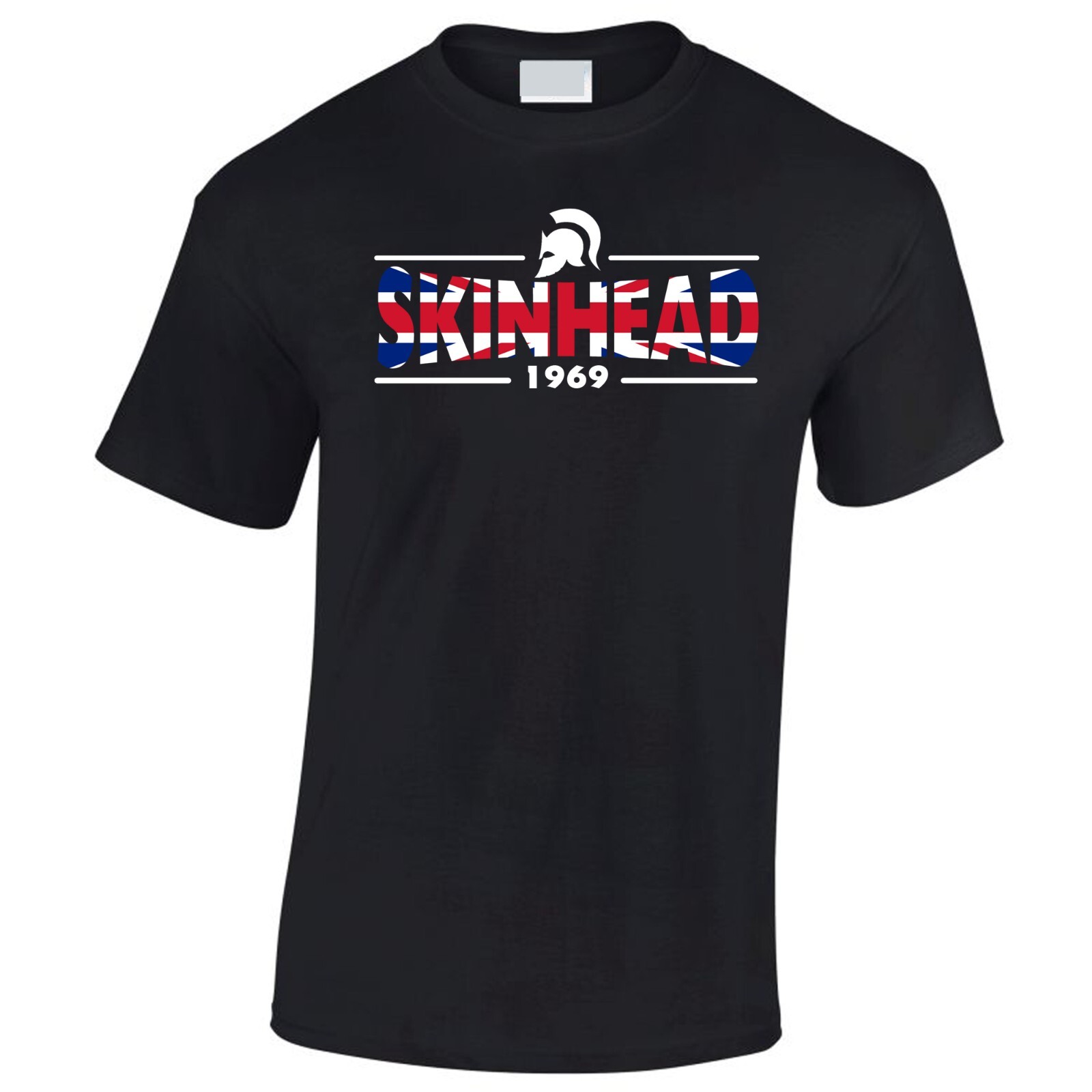 Skinhead T-Shirt Union Jack Reggae Ska 2-Tone 1969 Trojan Warrior British
