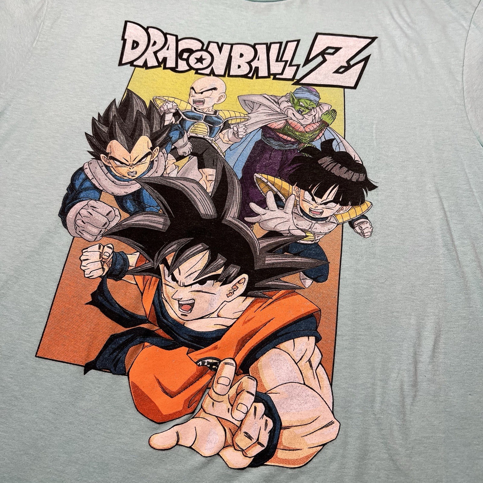 Dragon Ball Z Goku Vegeta Piccolo T Shirt Mens XL Blue DBZ Anime Graphic Tee gallery