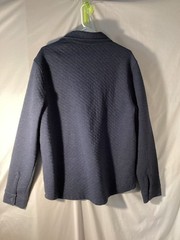 Goodfellow & Co Men’s Long Sleeve Knit Quilted Shirt Jacket Navy