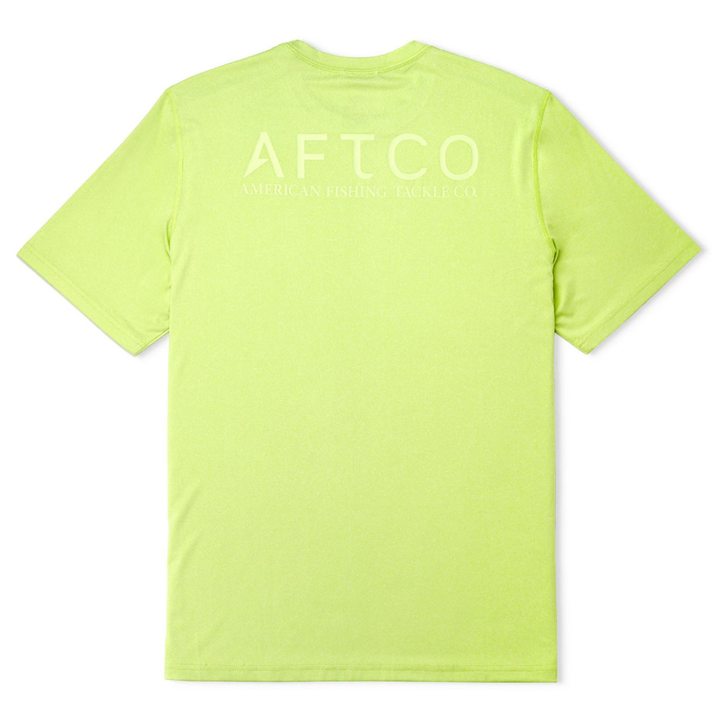 AFTCO Samurai 2 Short-Sleeve T-Shirt – Anemone Green Heather – Large NWT