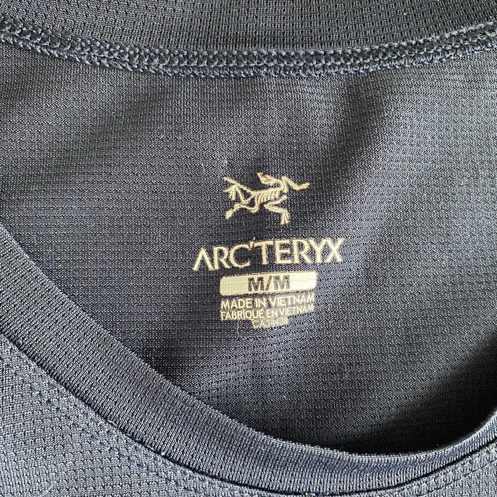 Arcteryx Sleeves Tee Shirt Navy Blue Lightweight Mesh Material gallery