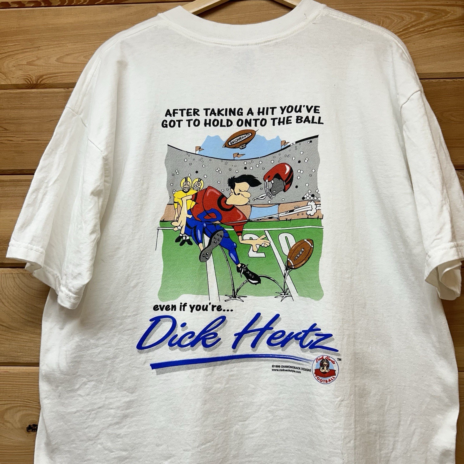 Vintage 1999 Dick Hertz Funny Raunchy Innuendo Big Johnson Parody T Shirt Sz XL gallery