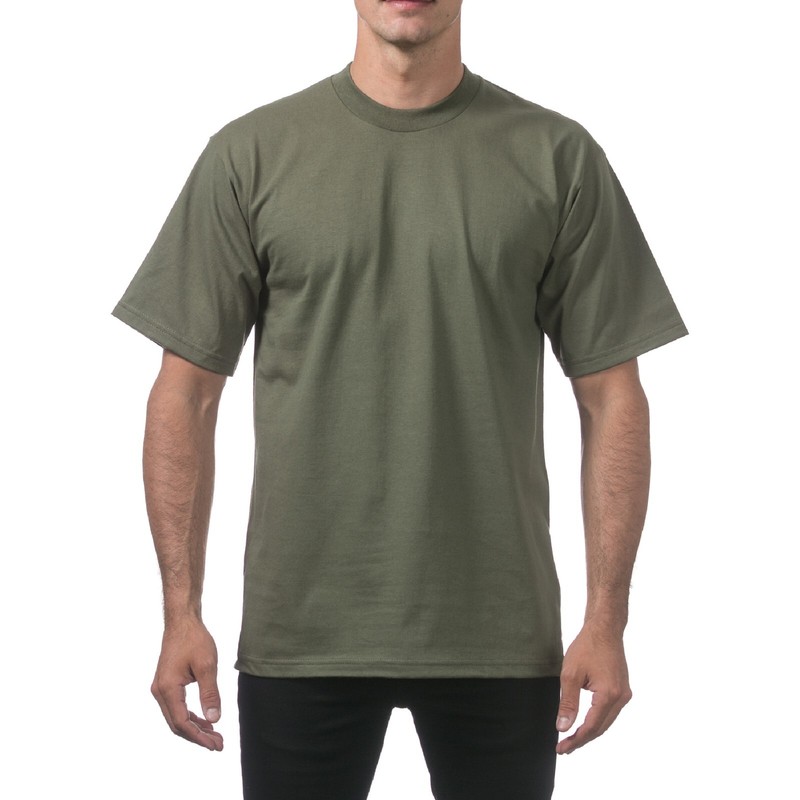PROCLUB MENS HEAVYWEIGHT SHORT SLEEVE T SHIRTS PRO CLUB CASUAL COTTON TEE SHIRT gallery