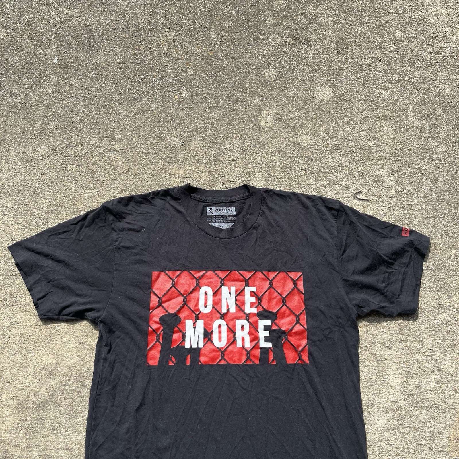 Routine Baseball Men’s Graphic Athletic T-Shirt Made In USA Size Medium gallery