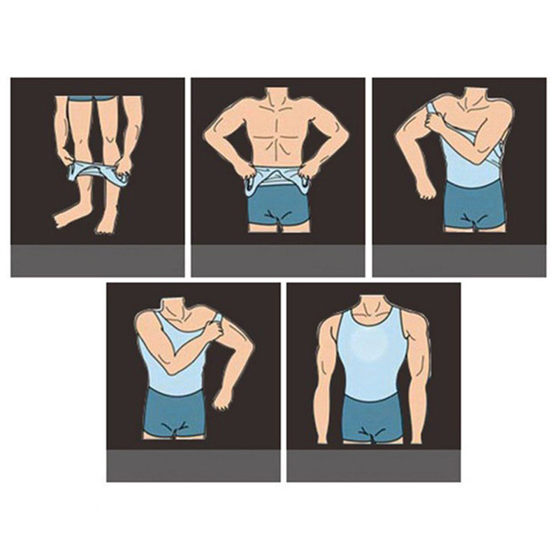 Men's Compression Shirt to Hide Gynecomastia Moobs Slimming Body Shaper Vest Top gallery