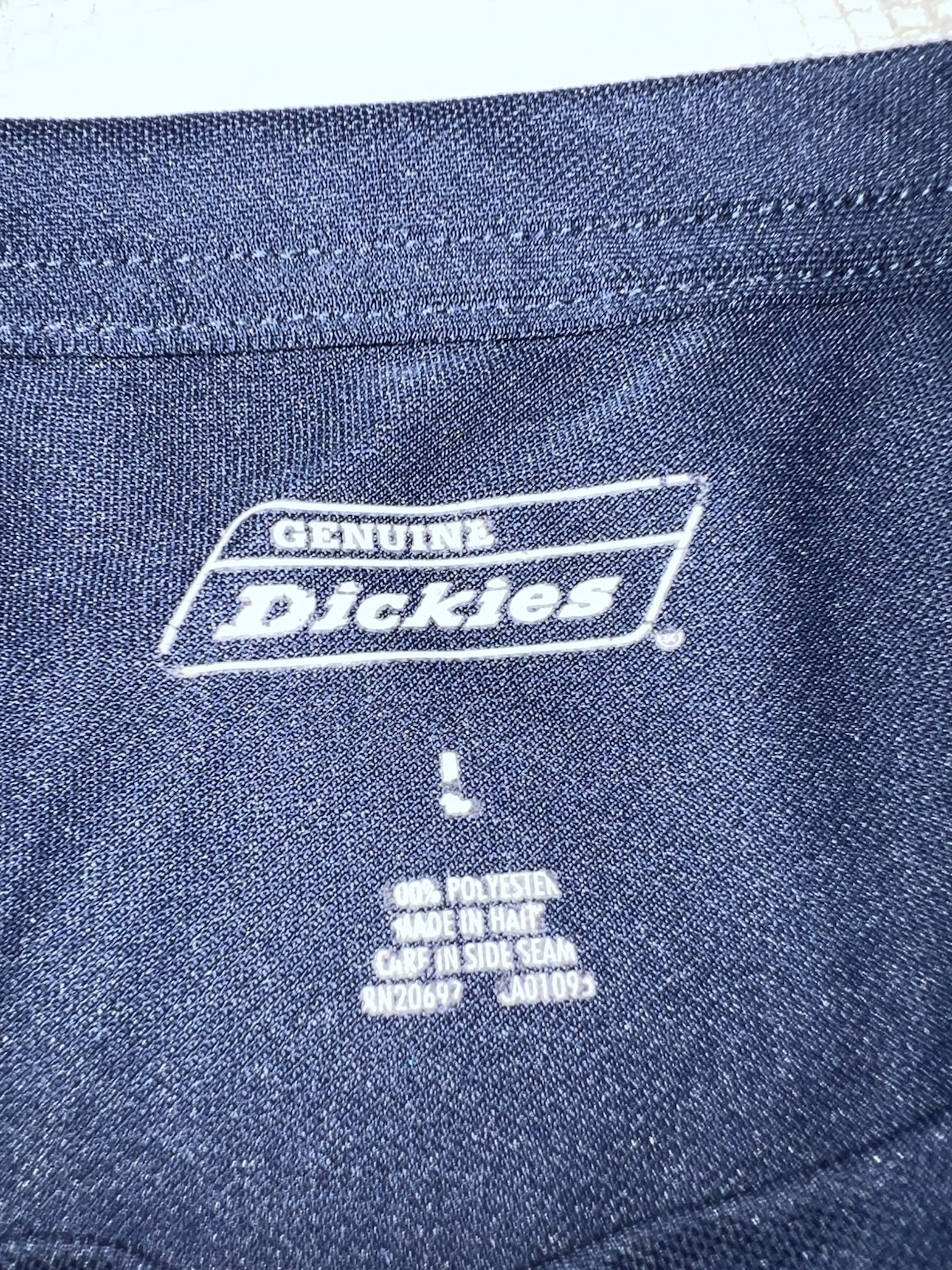 Dickies Classic Men's Large Navy Blue Short Sleeve Pocket T-Shirt Workwear gallery