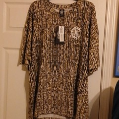 Crooks & Castles Heavyweight Relaxed Fit Brown Camo Crew Tee XXL Big & Tall